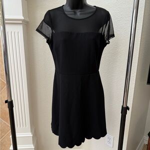 B Darlin Black Mesh Mini Dress